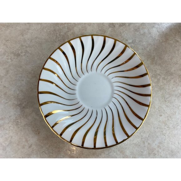 Sutherland H&M White With Gold Swirl 50th Anniversary  Fine Bone China  Tea Cup - Picture 8 of 9